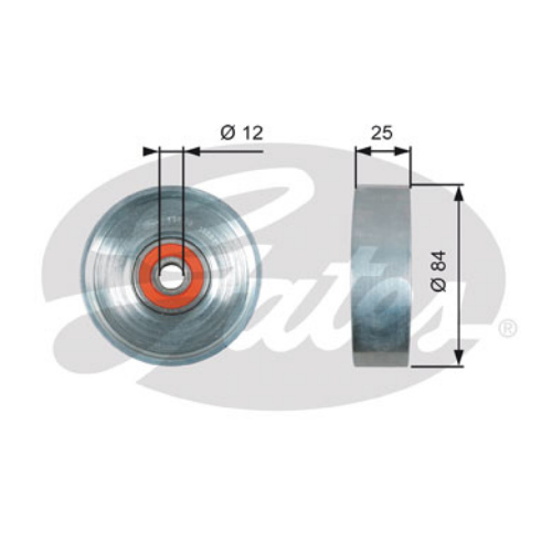 GATES T39178 Motor Kayış Kasnağı - NISSAN MICRA II (K11) uyumlu