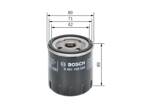 BOSCH 0 451 103 299 Motor Yağ Filtresi - RENAULT SUPER 5 (B/C40_) uyumlu