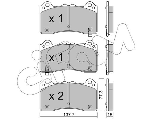 CIFAM 822-1220-0 Fren Sistemleri Fren Balatası - FORD FOCUS III uyumlu