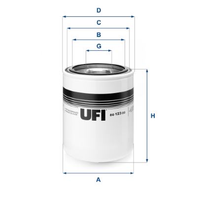UFI 80.123.00 Direksiyon Sistemi Hidrolik Filtre - NEW HOLLAND TN-A uyumlu
