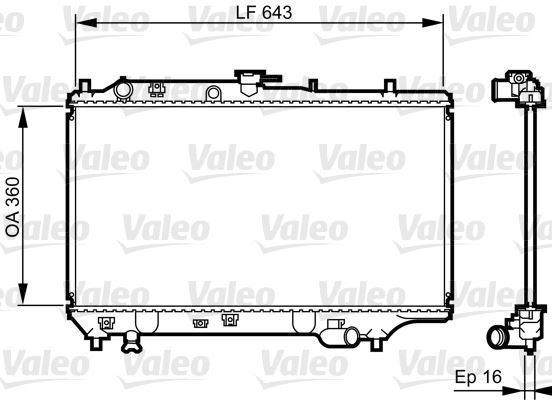 VALEO 731072 Soğutma Sistemi Su Soğutucu & Parçaları - MAZDA 323 C IV (BG) uyumlu