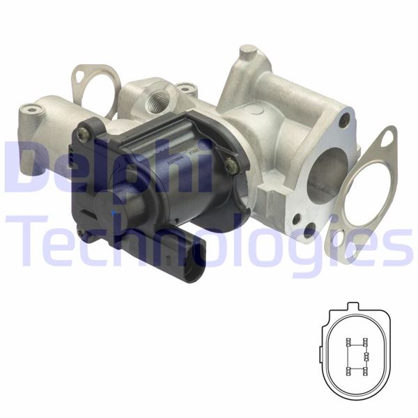 DELPHI EG10509-12B1 Motor EGR Parçaları - AUDI A6 C6 (4F2) uyumlu