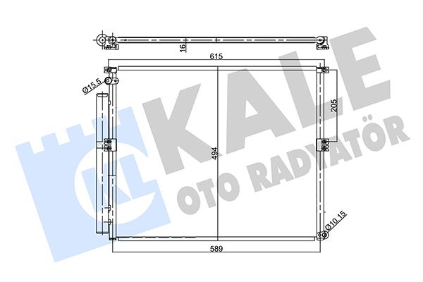 KALE OTO RADYATÖR 357935 İklimlendirme Sistemi Klima Radyatörü - TOYOTA LAND CRUISER PRADO (_J12_) uyumlu