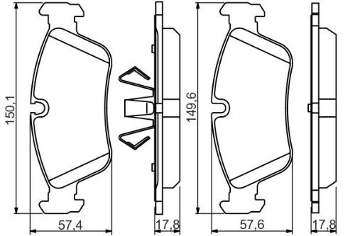 BOSCH 0 986 495 276 Fren Sistemleri Fren Balatası - BMW 3 (E90) uyumlu
