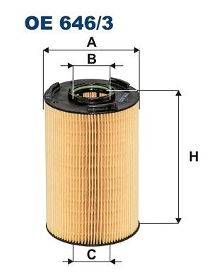 FILTRON OE 646/3 Motor Yağ Filtresi - MAN TGS I uyumlu