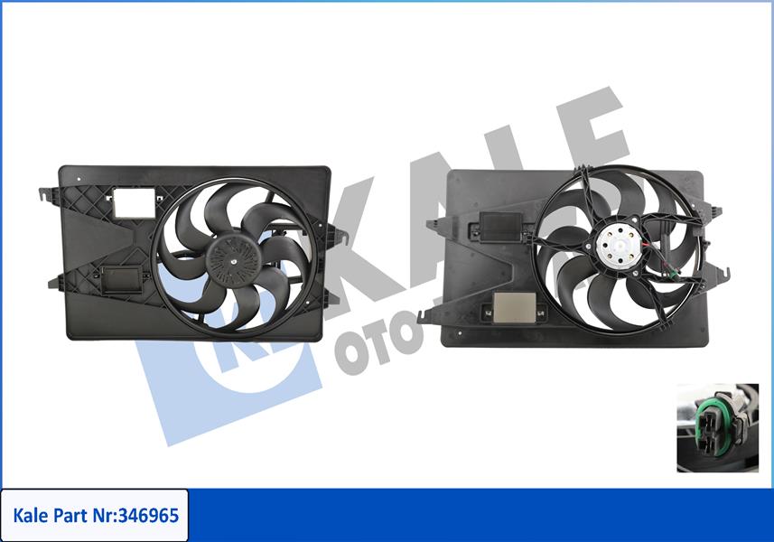 KALE OTO RADYATÖR 346965 Soğutma Sistemi Fan - FORD MONDEO III Turnier (BWY) uyumlu