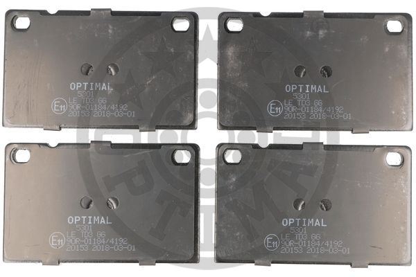 OPTIMAL BP-05301 Fren Sistemleri Fren Balatası - VOLVO 140 (142, 144) uyumlu