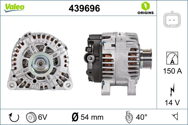 VALEO 439696 Elektrik Sistemi Alternatör - CITROËN XSARA PICASSO (N68) uyumlu