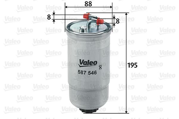 VALEO 587546 Yakıt Sistemi Yakıt Filtresi - HONDA CIVIC VII Hatchback (EU, EP, EV) uyumlu
