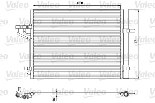 VALEO 814390 İklimlendirme Sistemi Klima Radyatörü - FORD C-MAX II (DXA/CB7, DXA/CEU) uyumlu