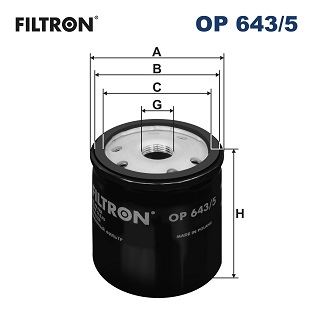 FILTRON OP 643/5 Motor Yağ Filtresi - RENAULT MEGANE III Grandtour (KZ0/1) uyumlu