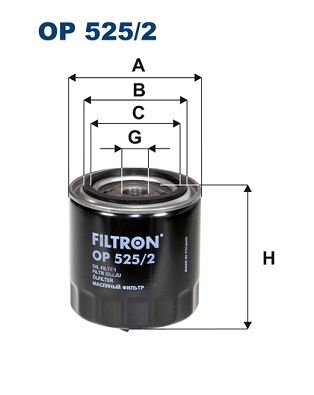 FILTRON OP 525/2 Motor Yağ Filtresi - VW POLO III (6N1) uyumlu