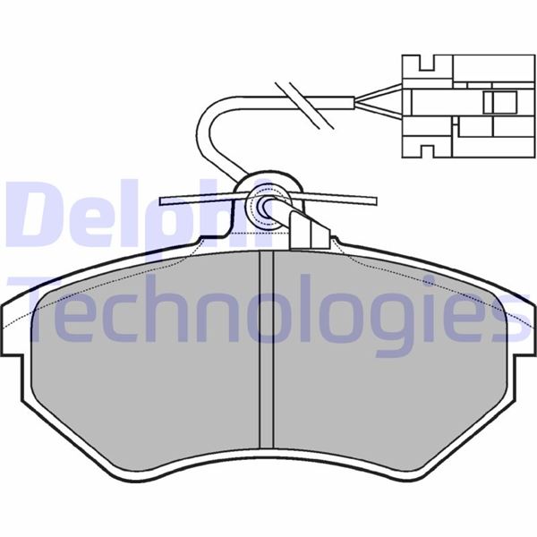 DELPHI LP769 Fren Sistemleri Fren Balatası - AUDI 80 B4 Sedan (8C2) uyumlu