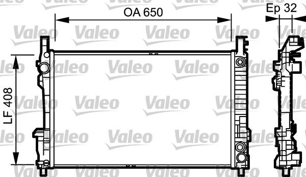 VALEO 734379 Soğutma Sistemi Su Soğutucu & Parçaları - MERCEDES-BENZ A-SERISI (W169) uyumlu