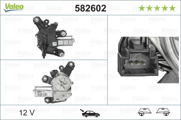 VALEO 582602 Kaporta & Gövde Parçaları Cam Silecek Mekanizması - DACIA SANDERO II uyumlu