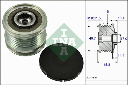 Schaeffler INA 535 0168 10 Elektrik Sistemi Alternatör - MERCEDES-BENZ CLS (C218) uyumlu