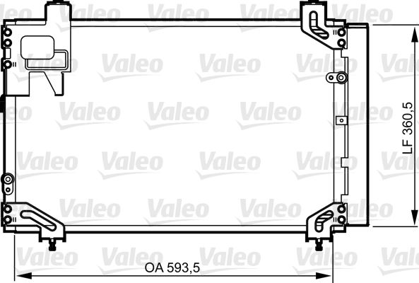 VALEO 814271 İklimlendirme Sistemi Klima Radyatörü - TOYOTA AVENSIS Sedan (_T25_) uyumlu