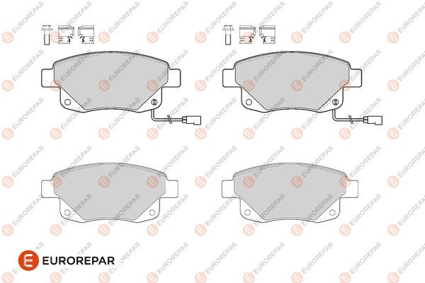 EUROREPAR 1686275380 Fren Sistemleri Fren Balatası - FORD TRANSIT Minibüs/Otobüs (FD_ _, FB_ _, FS_ _, FZ_ _, FC_ _) uyumlu