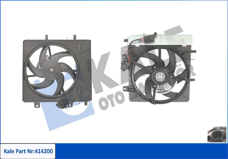 KALE OTO RADYATÖR 414200 Soğutma Sistemi Fan - CITROËN C3 I (FC_, FN_) uyumlu