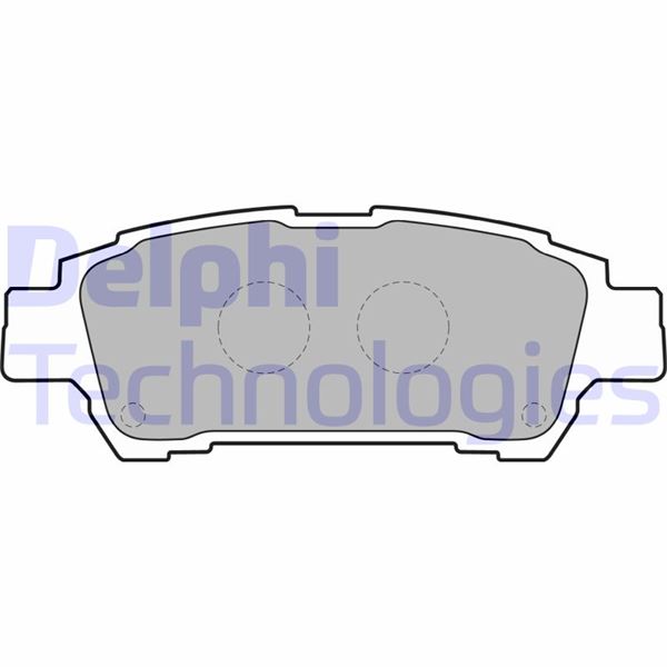 DELPHI LP1710 Fren Sistemleri Fren Balatası - TOYOTA PREVIA II (_R3_) uyumlu