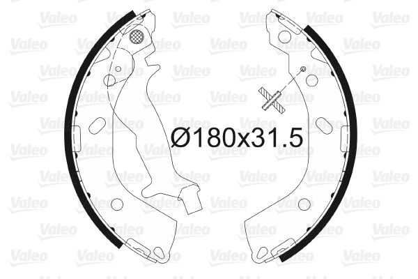 VALEO 564091 Fren Sistemleri Fren Pabucu - HYUNDAI GETZ (TB) uyumlu