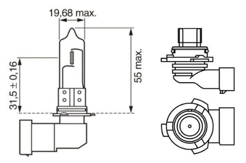 BOSCH 1 987 302 153 Farlar & Aydınlatma Ampuller - CHRYSLER VISION uyumlu