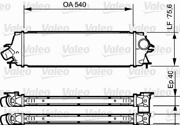 VALEO 818771 Motor Turbo Radyatörü - RENAULT TRAFIC II Minibüs/Otobüs (JL) uyumlu