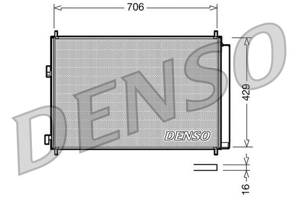 DENSO DCN50030 İklimlendirme Sistemi Klima Radyatörü - TOYOTA RAV 4 III (_A3_) uyumlu