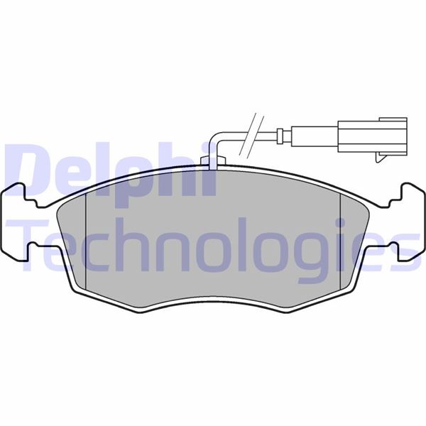 DELPHI LP2288 Fren Sistemleri Fren Balatası - FIAT 500 C (312_) uyumlu