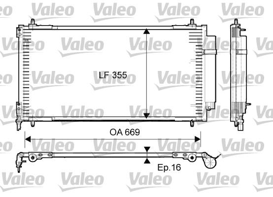 VALEO 814065 İklimlendirme Sistemi Klima Radyatörü - LANCIA PHEDRA (179_) uyumlu