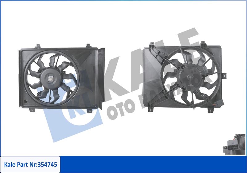 KALE OTO RADYATÖR 354745 Soğutma Sistemi Fan - HYUNDAI i10 I (PA) uyumlu