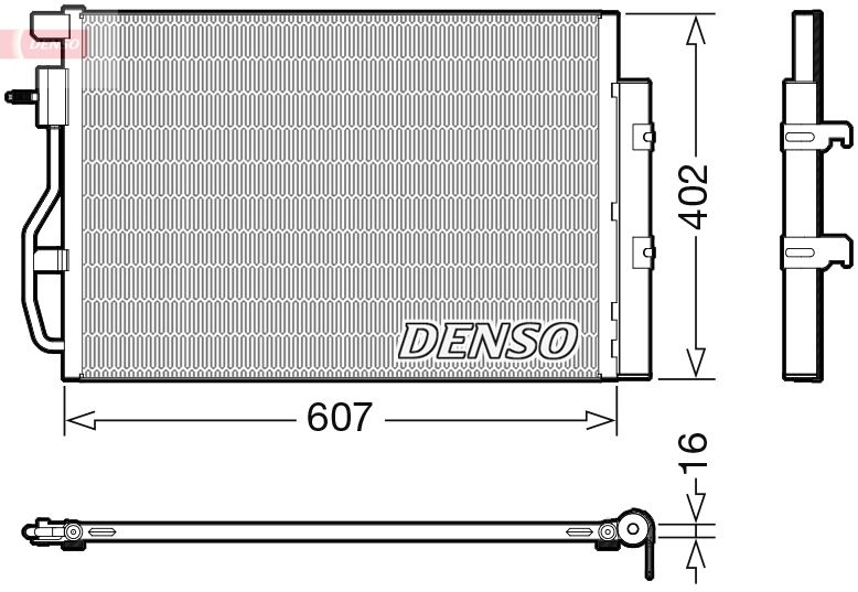 DENSO DCN15008 İklimlendirme Sistemi Klima Radyatörü - CHEVROLET AVEO Hatchback (T300) uyumlu