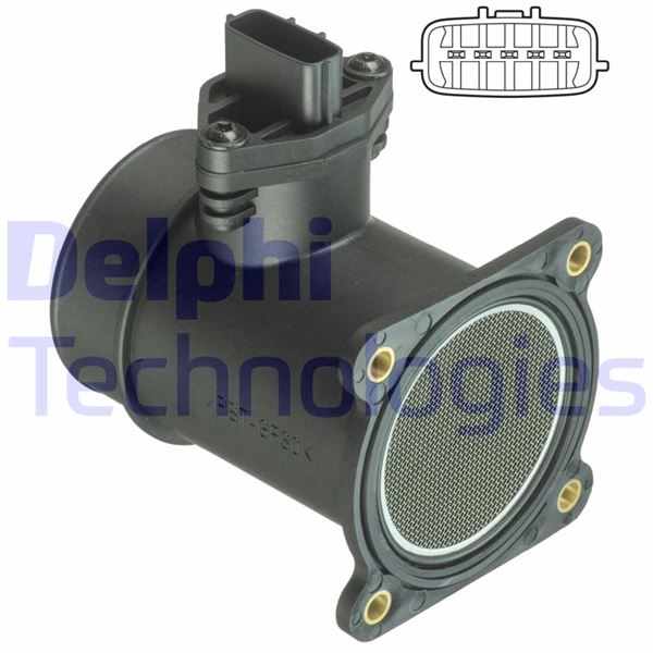 DELPHI AF10371-12B1 Motor Hava Kütle Ölçer (MAF Sensörü) - NISSAN PRIMERA Hatchback (P11) uyumlu
