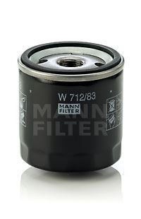 MANN-FILTER W 712/83 Motor Yağ Filtresi - TOYOTA LAND CRUISER PRADO (_J15_) uyumlu