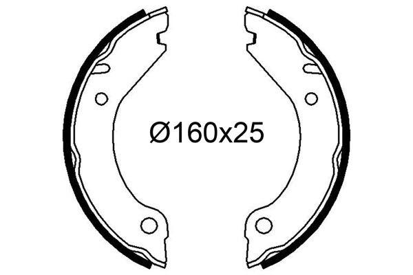 VALEO 564263 Fren Sistemleri Fren Pabucu - VOLVO 240 (P242, P244) uyumlu