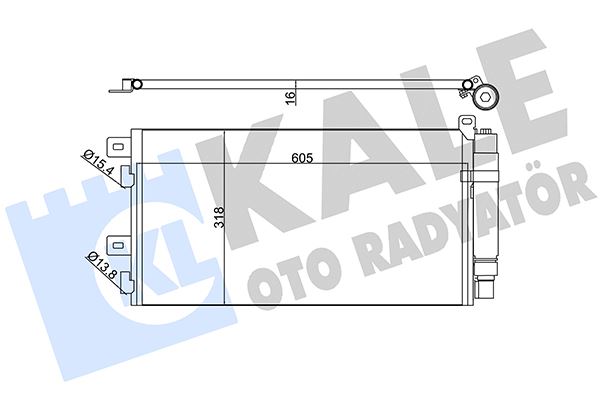 KALE OTO RADYATÖR 384700 İklimlendirme Sistemi Klima Radyatörü - MINI MINI (R50, R53) uyumlu