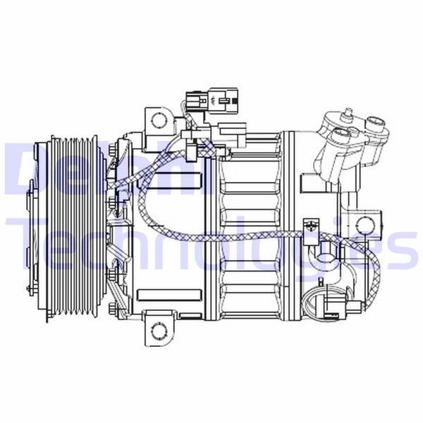 DELPHI CS20477 İklimlendirme Sistemi Kompresör Parçaları - NISSAN X-TRAIL II (T31) uyumlu
