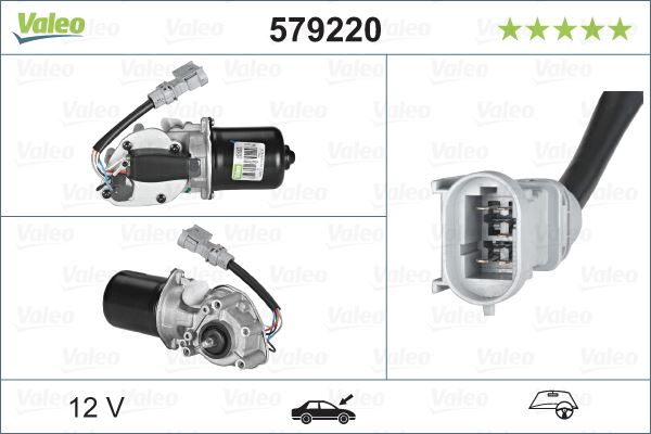 VALEO 579220 Kaporta & Gövde Parçaları Cam Silecek Mekanizması - RENAULT MASTER II Panelvan/Van (FD) uyumlu