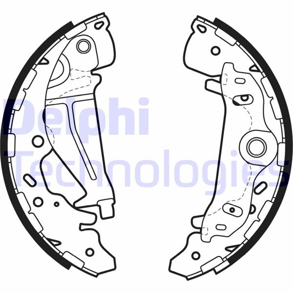 DELPHI LS1987 Fren Sistemleri Fren Pabucu - KIA CARNIVAL I (UP) uyumlu