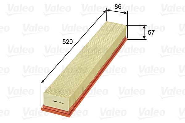 VALEO 585323 Motor Hava Filtresi - MERCEDES-BENZ C-SERISI (W203) uyumlu