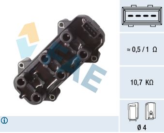 FAE 80406 Ateşleme Sistemi Ateşleme Bobini - OPEL OMEGA B (V94) uyumlu