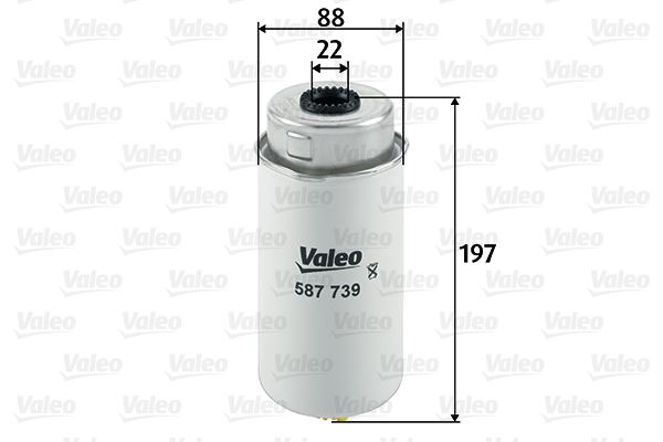 VALEO 587739 Yakıt Sistemi Yakıt Filtresi - FORD TRANSIT Minibüs/Otobüs (FD_ _, FB_ _, FS_ _, FZ_ _, FC_ _) uyumlu