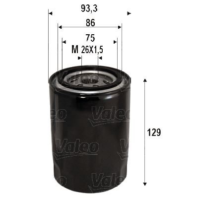 VALEO 586076 Motor Yağ Filtresi - OPEL MONTEREY A (M92) uyumlu