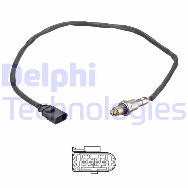 DELPHI ES21192-12B1 Emme & Egzoz Sistemi Egzoz Sensörleri - SEAT LEON ST (5F8) uyumlu
