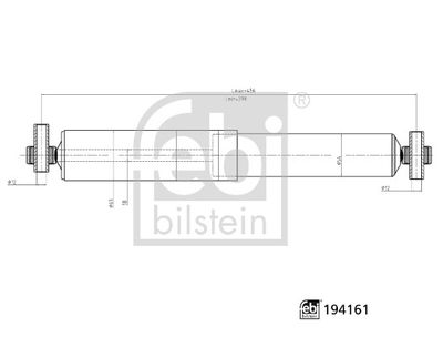FEBI BILSTEIN 194161 Süspansiyon Sistemi Amortisör - FORD TOURNEO CONNECT / GRAND TOURNEO CONNECT V408 MPV uyumlu