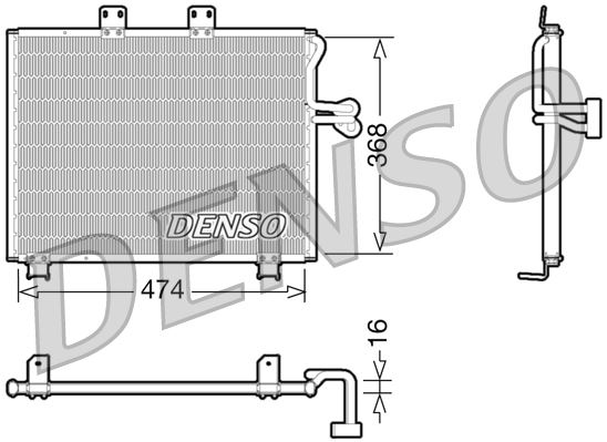 DENSO DCN06013 İklimlendirme Sistemi Klima Radyatörü - JEEP WRANGLER II (TJ) uyumlu