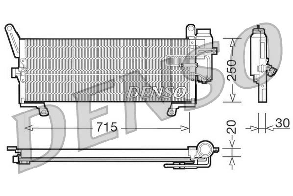 DENSO DCN09094 İklimlendirme Sistemi Klima Radyatörü - FIAT PUNTO (176_) uyumlu