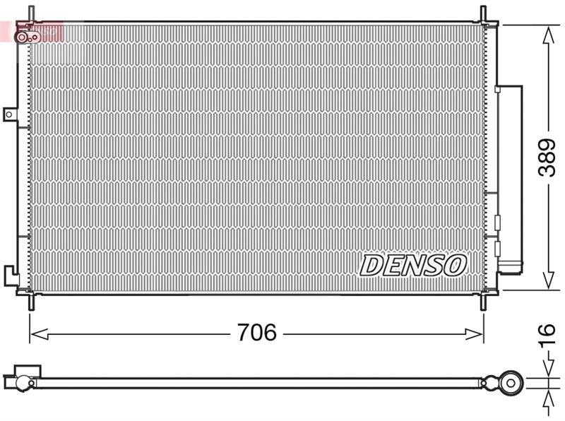 DENSO DCN40024 İklimlendirme Sistemi Klima Radyatörü - HONDA CR-V IV (RM_) uyumlu