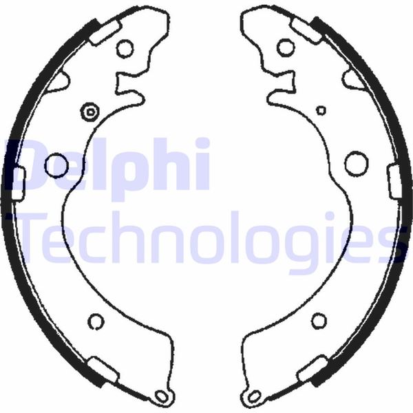 DELPHI LS1641 Fren Sistemleri Fren Pabucu - HONDA ACCORD IV (CB) uyumlu