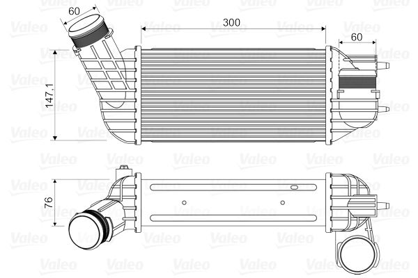 VALEO 818345 Motor Turbo Radyatörü - CITROËN C4 II (NC_) uyumlu